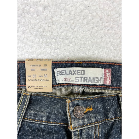 Levi's Men's 32x30 559 Relaxed Straight Jeans Medium Wash Blue NWT Denim - Picture 6 of 11